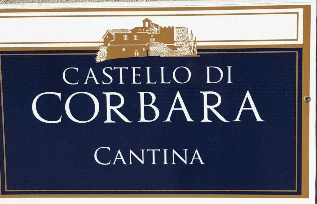 Schild des Weinguts Corbara