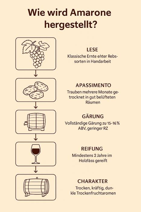 Amarone Herstellung Grafik