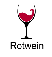 Rotwein Glas